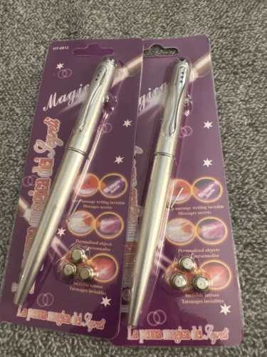 Invisible Ink Pen with UV Light photo review